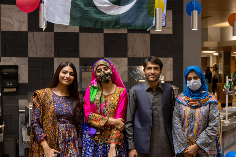 International Students Celebrating International Food Fair